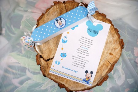 invitatie blue candy